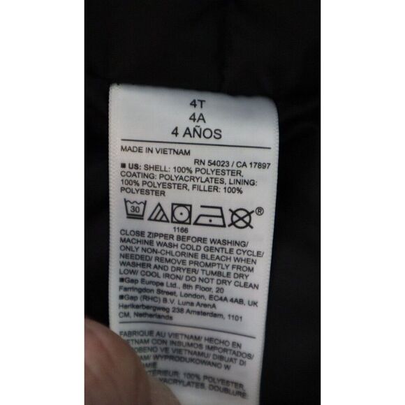 Old Navy 478050-01 Kid's Sz 4T Blackjack Expedition Water-Resistant Hooded Parka - Picture 3 of 11